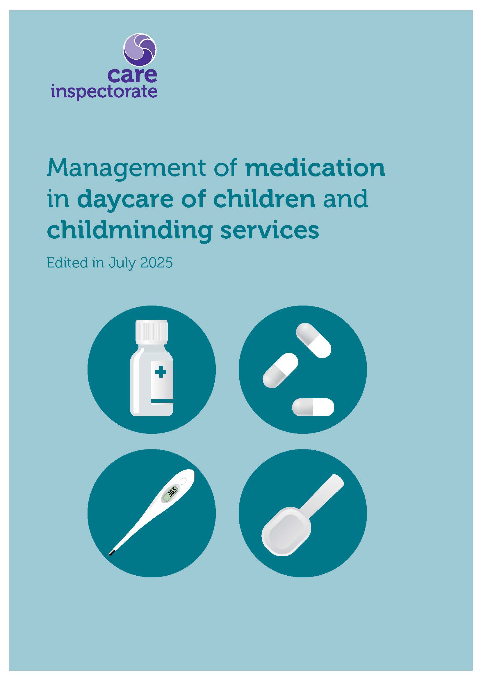 Management of medication in daycare of children and childminding services image