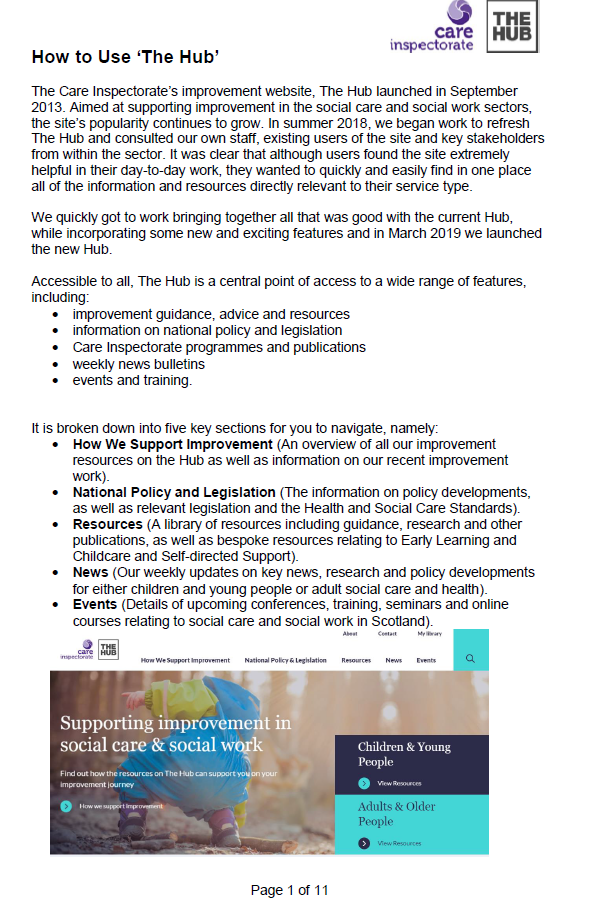 How to Use 'The Hub' image