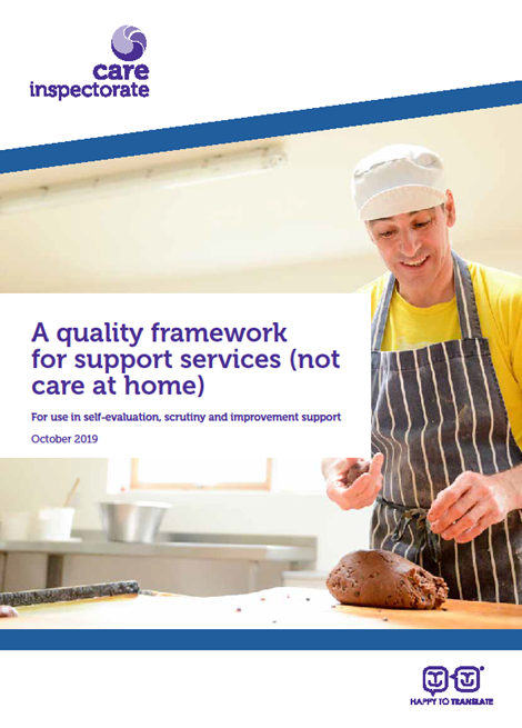 A quality framework for support services (not care at home) image