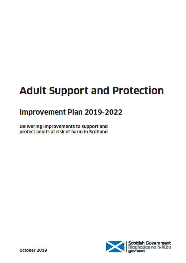 Adult support and protection improvement plan: 2019-2022 image