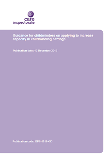 Guidance for childminders on applying to increase capacity in childminding settings image