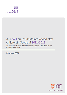 A report on the deaths of looked after children in Scotland 2012-2018 image