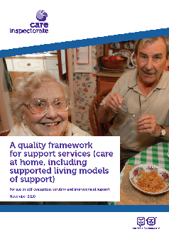 A quality framework for support services (care at home, including supported living models of support) image