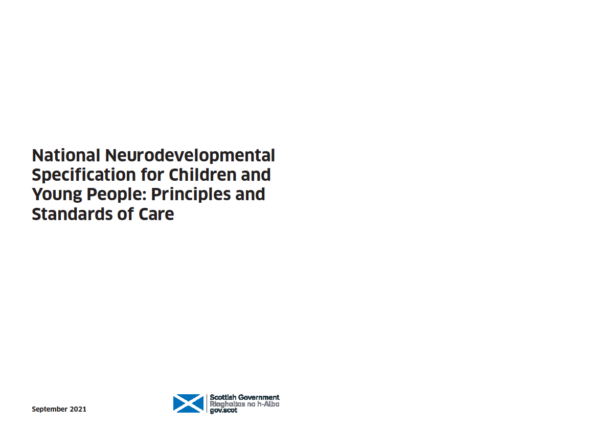 National neurodevelopmental specification for children and young people: principles and standards of care image
