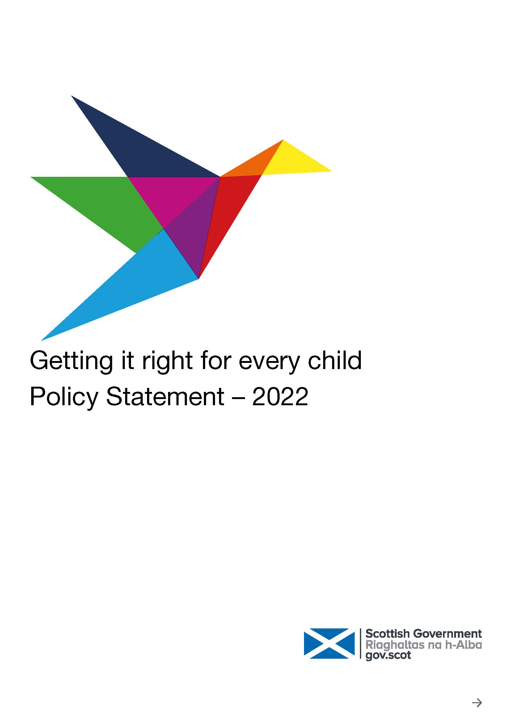 Getting it right for every child: Policy statement – 2022 image