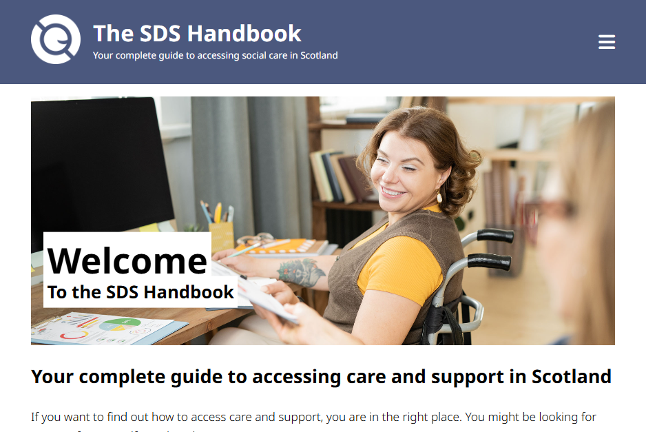 The SDS Handbook - Self-directed Support Scotland (SDSS) image