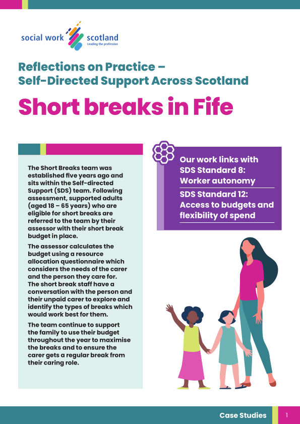 Overnight Short Breaks in Fife (Reflections on Practice) image